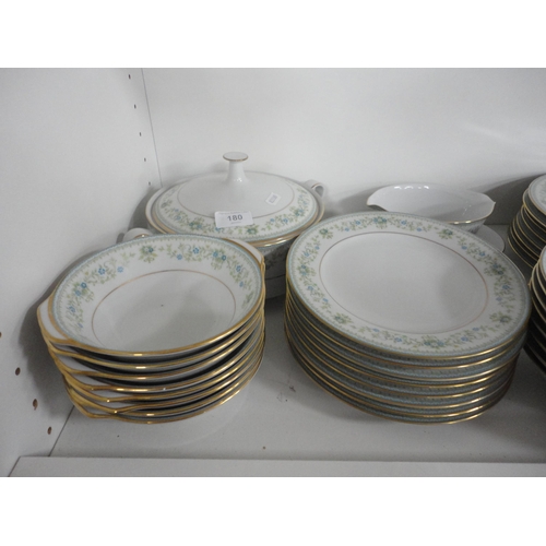 180 - Noritake 'Spring Meadow' pattern part dinner set (one shelf).