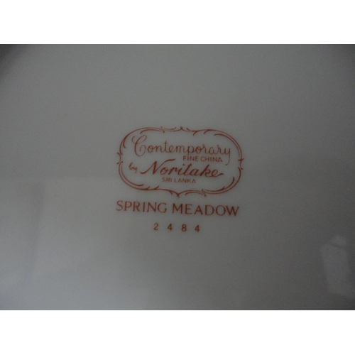 180 - Noritake 'Spring Meadow' pattern part dinner set (one shelf).