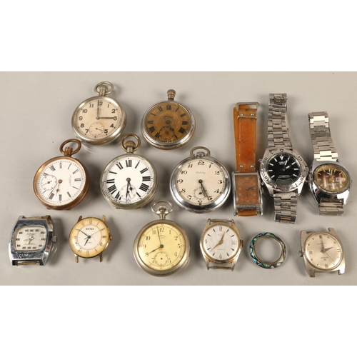 190 - Bag of assorted watches including pocket watches