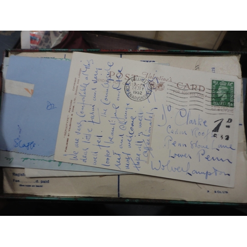 207 - Case containing loose stamps and ephemera to include The World Postage Stamp Album, The Strand Stamp... 