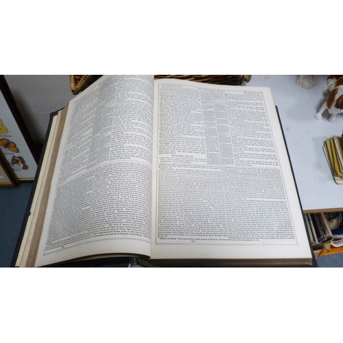 21 - Victorian Holy Bible, 1874, printed by William Collins & Co., Glasgow, also stereoscopic viewing... 