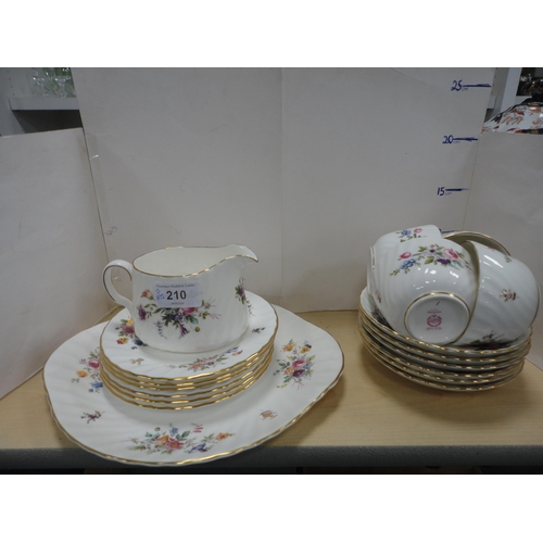 210 - Minton 'Marlow' pattern part tea set and a Royal Albert part tea set.