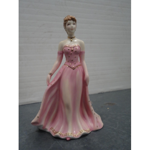 217 - Modern porcelain figurines to include Royal Worcester 'Tea at the Ritz', Coalport 'Victoria', Royal ... 