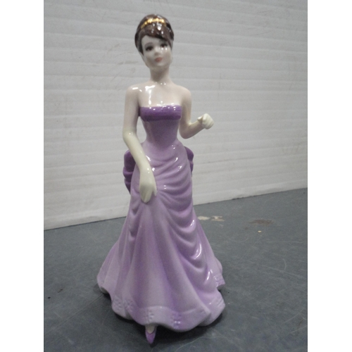 217 - Modern porcelain figurines to include Royal Worcester 'Tea at the Ritz', Coalport 'Victoria', Royal ... 