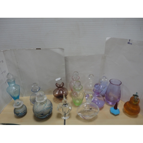 223 - Collection of art glass to include perfume bottles, ornaments, paperweights etc.