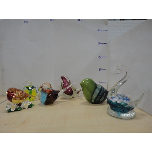 223 - Collection of art glass to include perfume bottles, ornaments, paperweights etc.