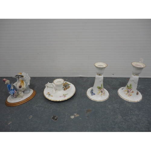 224 - Group of Spanish figures to include Nao, Royal Worcester figure 'Winter's Morn', Mason's 'Mandalay' ... 