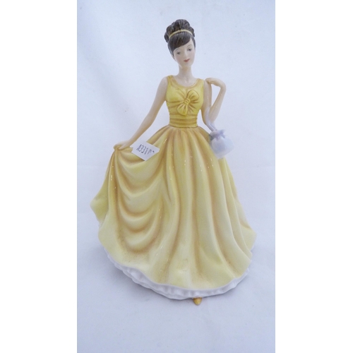 225 - Three modern Royal Doulton figures to include 'Jonquil', 'Lily' and 'Celebrations'.