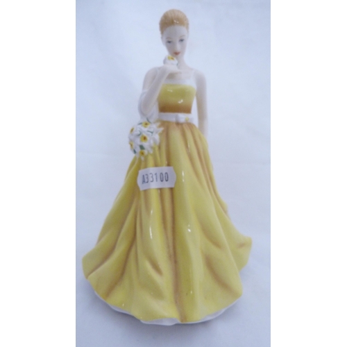 225 - Three modern Royal Doulton figures to include 'Jonquil', 'Lily' and 'Celebrations'.