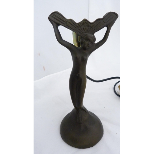 235 - Contemporary Art Deco-style figural table lamp.