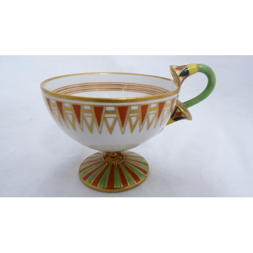 236 - Italian Ginori porcelain cabinet cup and saucer.