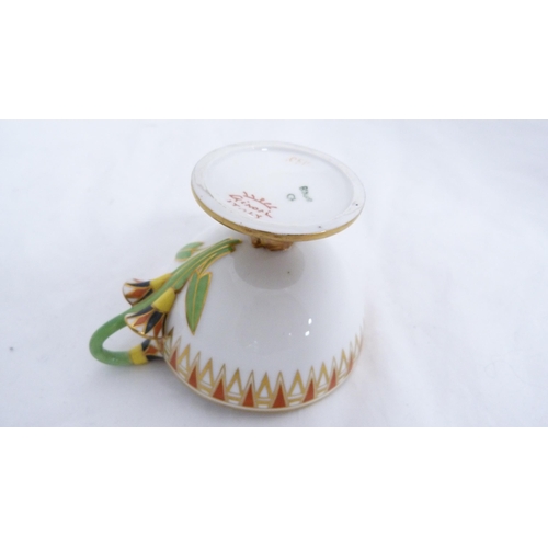 236 - Italian Ginori porcelain cabinet cup and saucer.