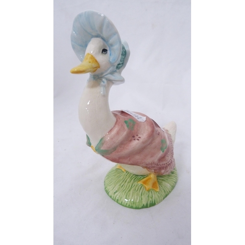 274 - Beswick Beatrix Potter figure 'Jemima Puddleduck' and a Royal Albert Beatrix Potter group, 'Jemima P... 