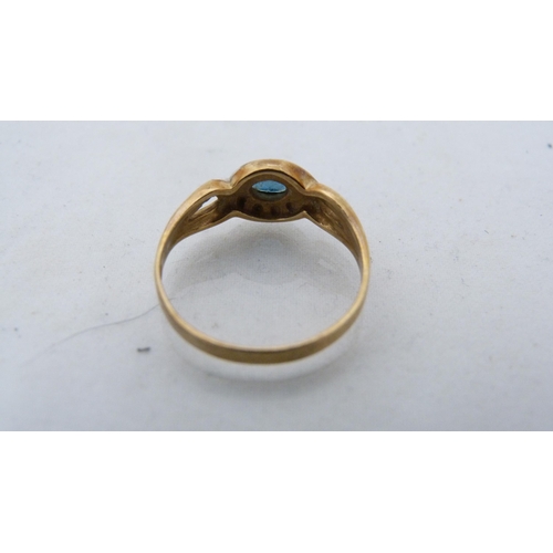 295 - Two boxed 9ct gold ladies' gem-set rings, one set with a small opal, 3.8g gross.