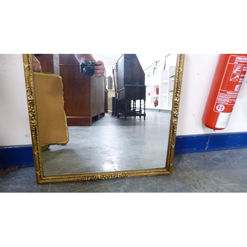 349 - Painted oval wall mirror and two reproduction wall mirrors.  (3)