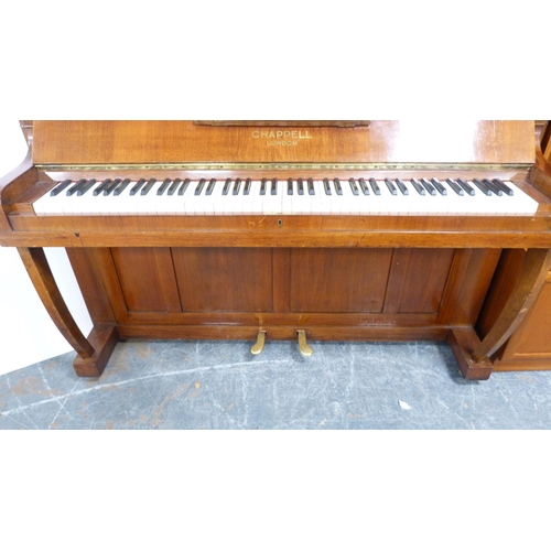 351 - Chappell of London walnut-cased upright piano.