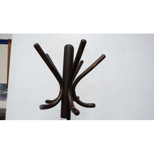 353 - Bentwood-style hat and coat stand.