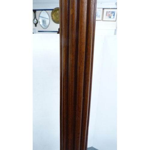 356 - Reproduction Victorian-style mahogany torchère.