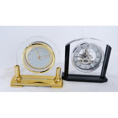 40 - Four modern mantel clocks to include two examples by the London Clock Company.  (4)