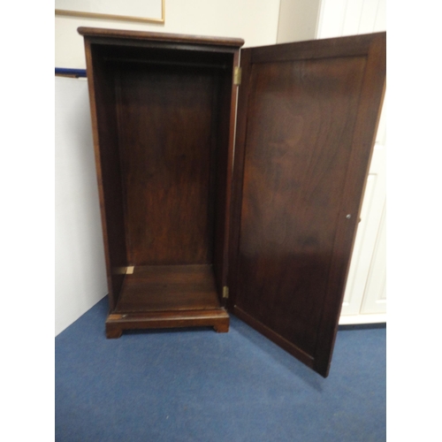 422 - Mahogany cupboard with hanging rail to the interior.