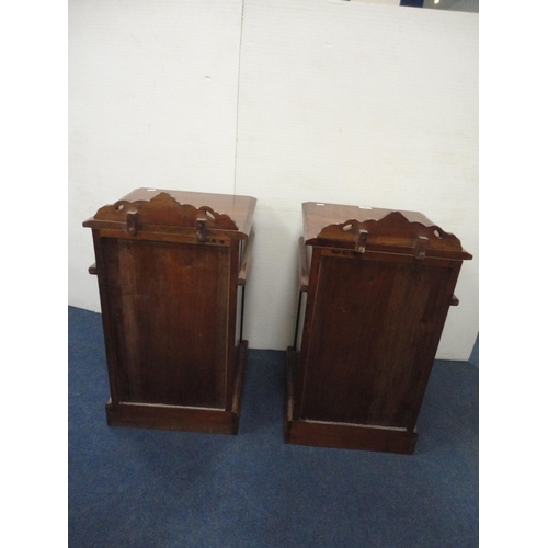 424 - Pair of Victorian-style bedside cabinets.