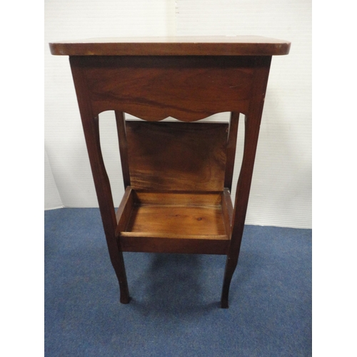 426 - Reproduction tripod table, two-tier occasional table and a nest of two tables.