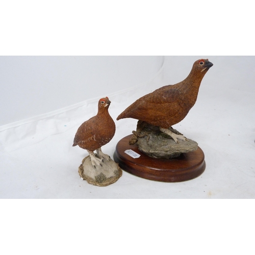 46 - Group of animal sculptures to include Wildtrack, mainly game birds.