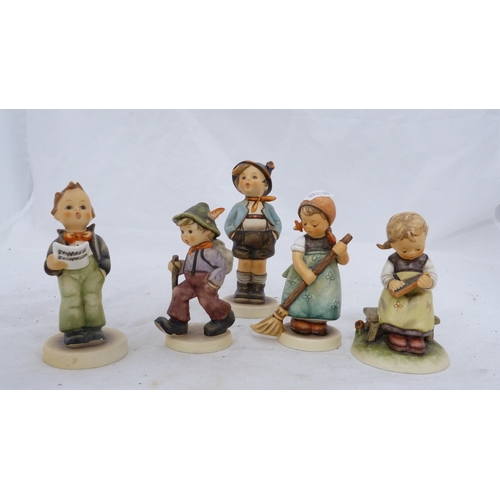 50 - Group of assorted Goebel Hummel figures and pin dishes.