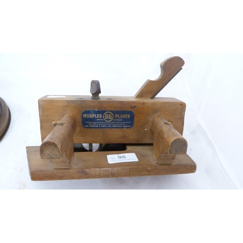 96 - Barometer, William Marples & Sons of Sheffield woodworking plane, mincer, stamp album, Pilgrims ... 