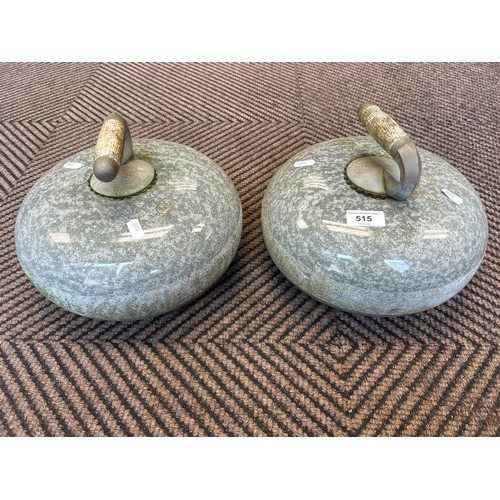 515 - Two curling stones