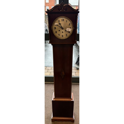 531 - Mahogany grandmother case clock