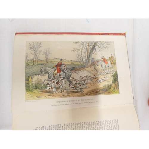 123 - VYNER ROBERT T.  Notitia Venatica, A Treatise on Fox-Hunting. Col. plates. Orig. dec. red ... 