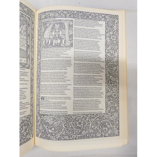 140 - CHAUCER GEOFFREY.  Facsimile of the William Morris Kelmscott Chaucer, ed. by J. T. Winterich. F... 