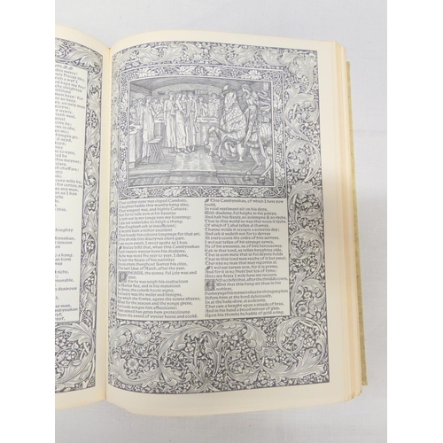 140 - CHAUCER GEOFFREY.  Facsimile of the William Morris Kelmscott Chaucer, ed. by J. T. Winterich. F... 