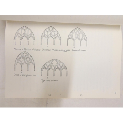 145 - FAWCETT DR. RICHARD.  Later Gothic Architecture in Norfolk, An Examination of the Work of Some Indiv... 