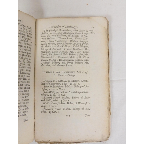 185 - THURLBOURN W. & WOODYER J. (Pubs).  Cantabrigia Depicta, A Concise & Accurate Description of... 