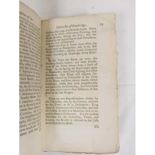 185 - THURLBOURN W. & WOODYER J. (Pubs).  Cantabrigia Depicta, A Concise & Accurate Description of... 