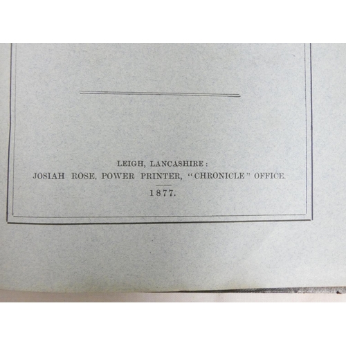 186 - RYLANDS J. PAUL.  Notes on the Family of Holcroft With an Account of Their Arms. Eng. fron... 