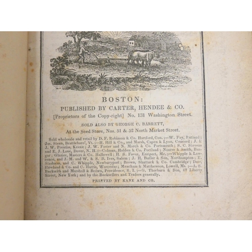 192 - FESSENDEN THOMAS G.  The New England Farmer's Almanac for the Year of Our Lord 1834. Eng. ... 