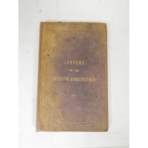 194 - DE MAISTRE COUNT JOSEPH.  Letters to a Russian Gentleman on the Spanish Inquisition. Small... 