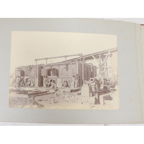 197 - Southern Africa. Mining.  Album of 30 photographs of mining/quarrying activities, ore & rock bre... 