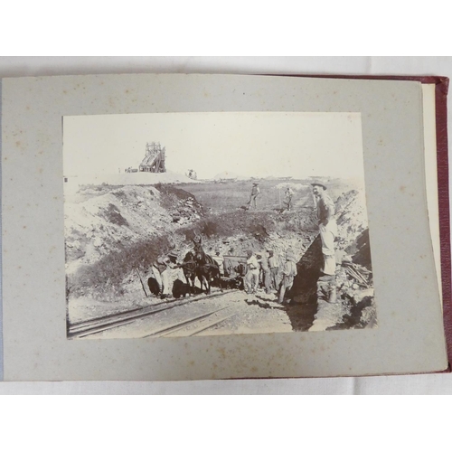 197 - Southern Africa. Mining.  Album of 30 photographs of mining/quarrying activities, ore & rock bre... 