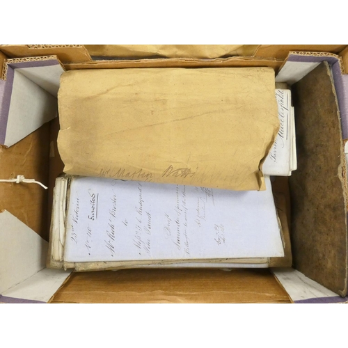 217 - Legal Documents, Cheshire, etc.  A small carton of conveyances & other legal documents... 