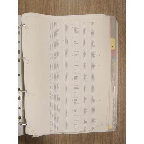 219 - MANCHESTER & LANCASHIRE FAMILY HISTORY SOCIETY.  6 ring binders containing parish & chu... 