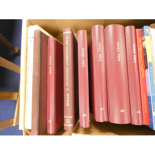 221 - Local History & Records.  A carton of various vols., Index Library & others.... 