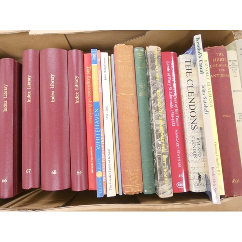 221 - Local History & Records.  A carton of various vols., Index Library & others.... 