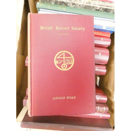 221 - Local History & Records.  A carton of various vols., Index Library & others.... 