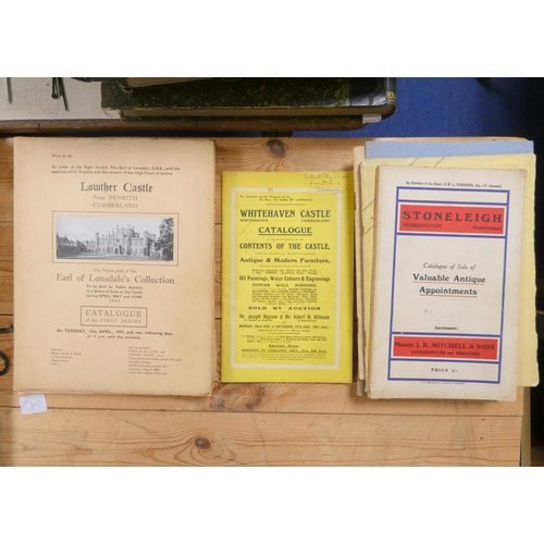 223 - Auction Catalogues - Cumberland.  Catalogues for the major part of the Earl of Lonsdale's Collection... 