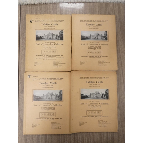 223 - Auction Catalogues - Cumberland.  Catalogues for the major part of the Earl of Lonsdale's Collection... 