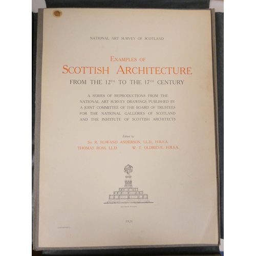 225 - ROWAND ANDERSON SIR R., & others (Eds).  Examples of Scottish Architecture from the 12... 